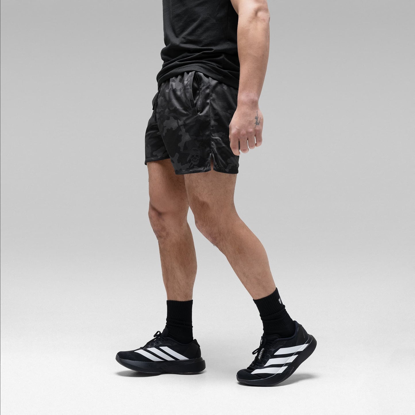 Core Skull Mesh Training Shorts - Black Camo