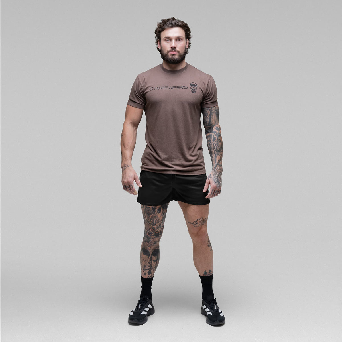 Core Skull Mesh Training Shorts - Black/White