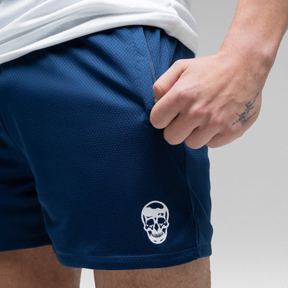 Core Skull Mesh Training Shorts - Royal Blue