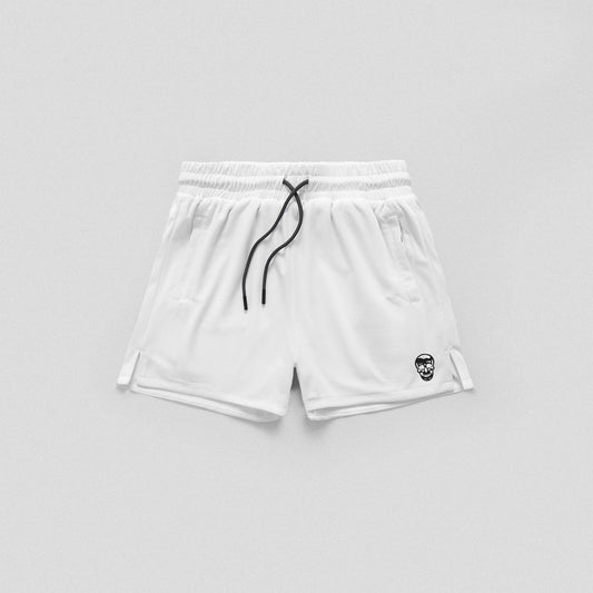 Core Skull Mesh Training Shorts - White