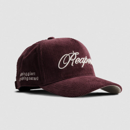 Corduroy Reapers 5-Panel Hat - Velvet/Tan