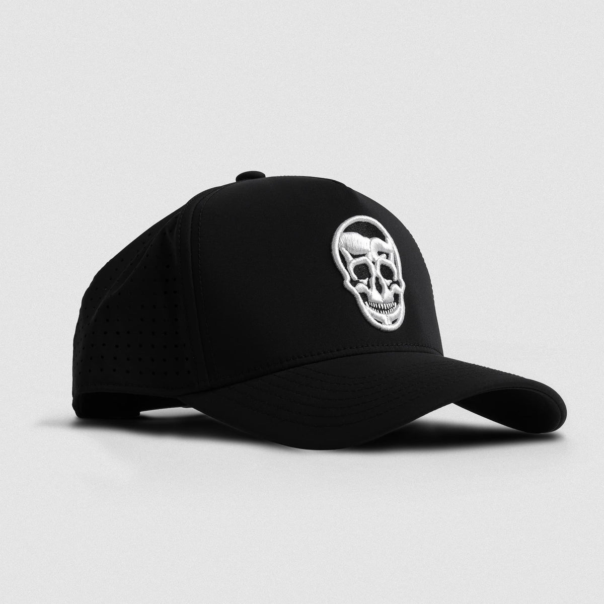 Hybrid Performance 5-Panel Hat - Black/White