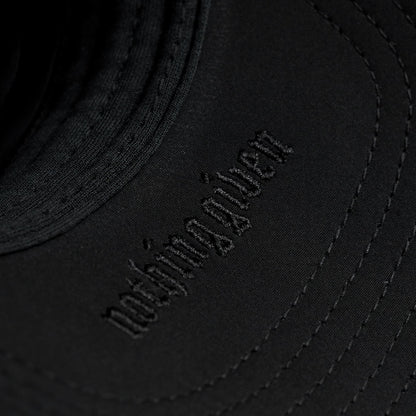 Hybrid Performance 5-Panel Hat - Black/White