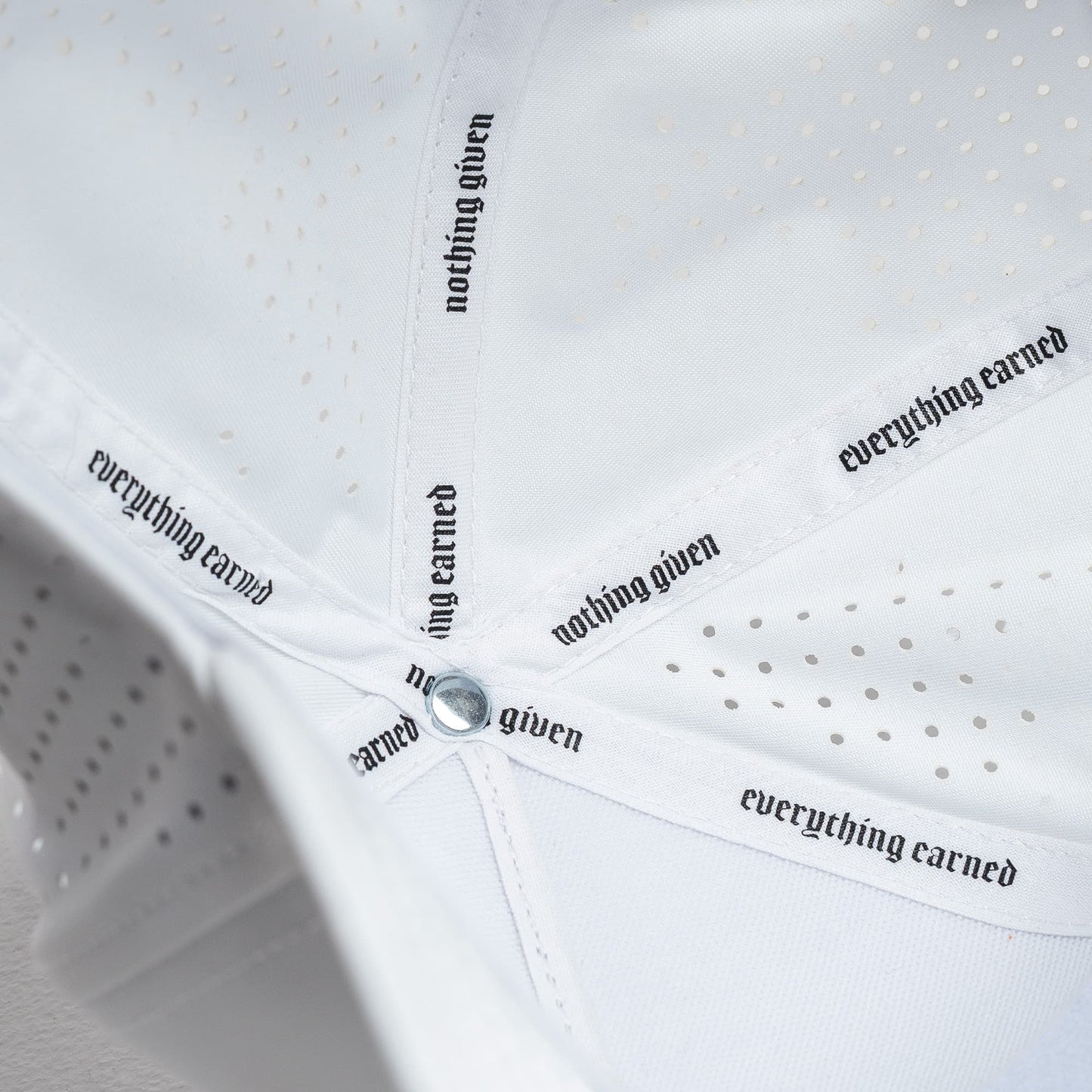 Hybrid Performance 5-Panel Hat - White/White