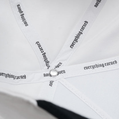 Reapers 5-Panel Cotton Hat - White/Black