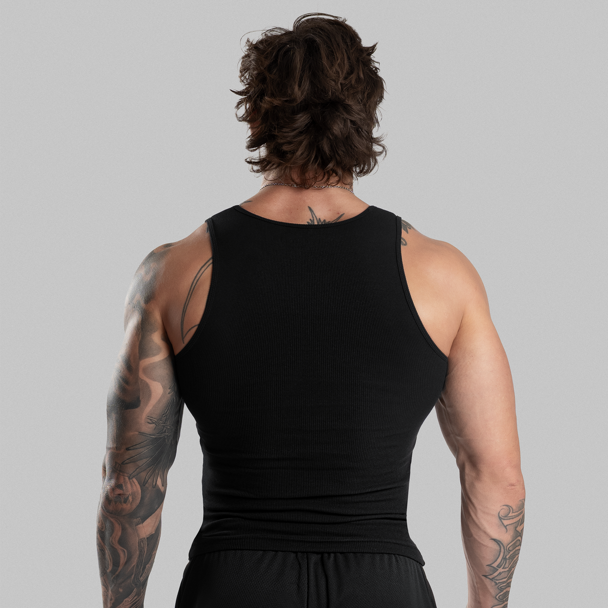 Men's Ribbed Tank 3-Pack - Black