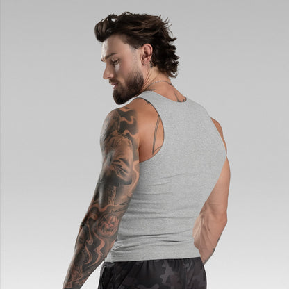 Men's Ribbed Tank 3-Pack - Black / Gray / White
