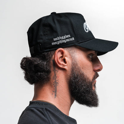 Reapers 5-Panel Cotton Hat - Black/White