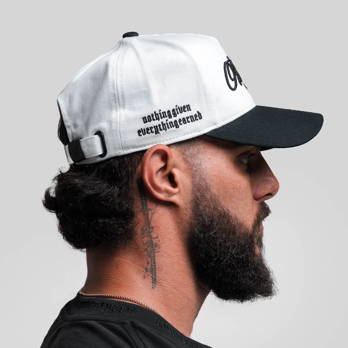 Reapers 5-Panel Cotton Hat - White/Black