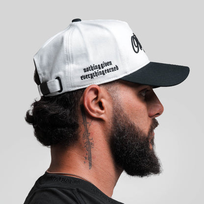 Reapers 5-Panel Cotton Hat - White/Black