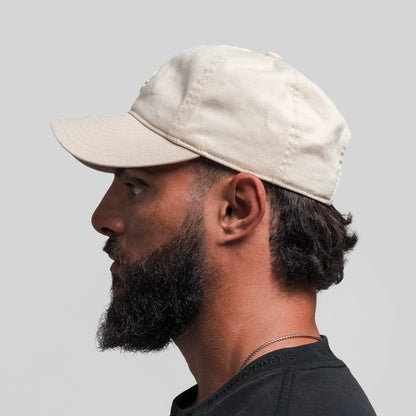 Washed 6-Panel Dad Hat - Tan