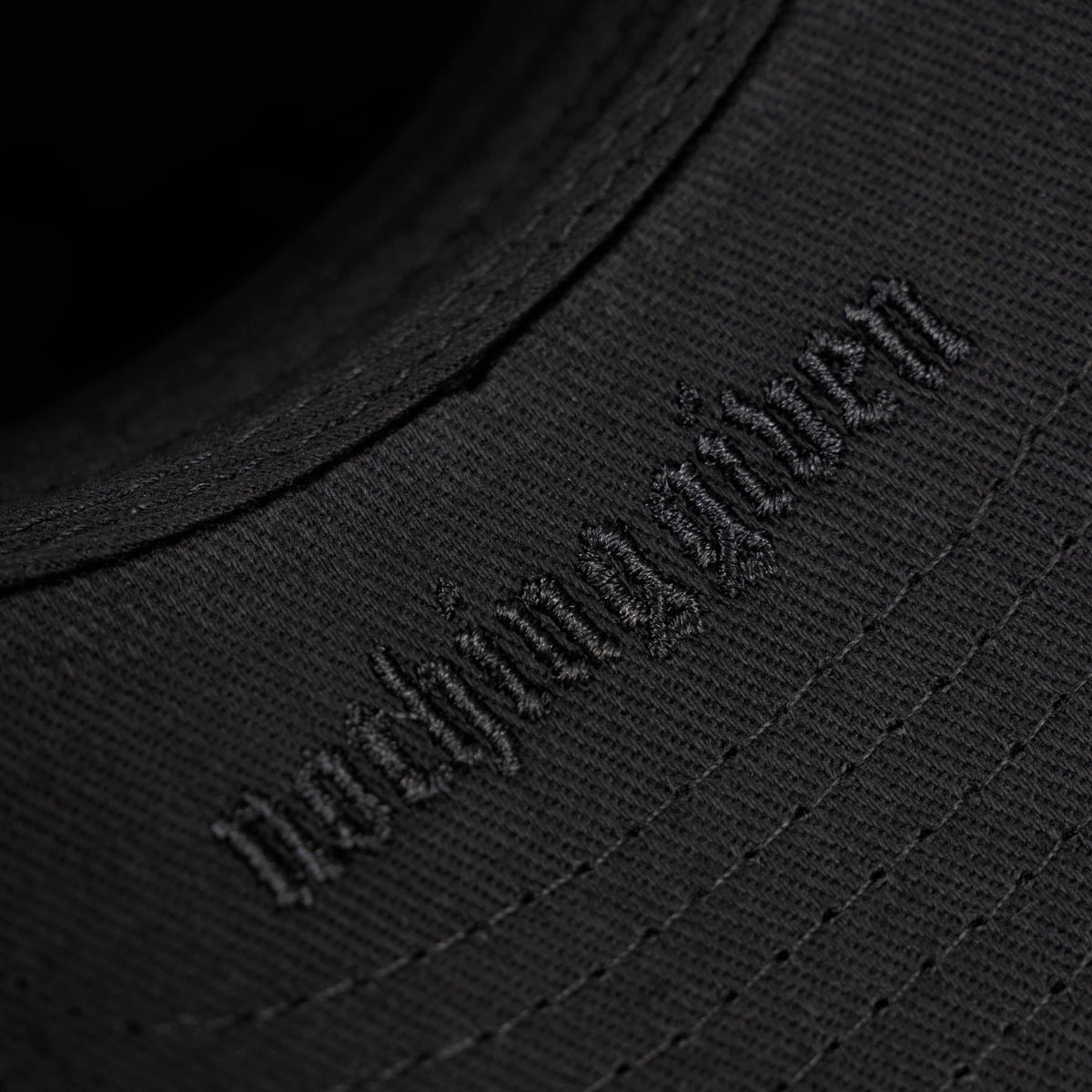 5-Panel Initial Suede Hat - Gray/Black