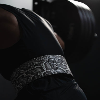 10MM Lever Belt - White Python