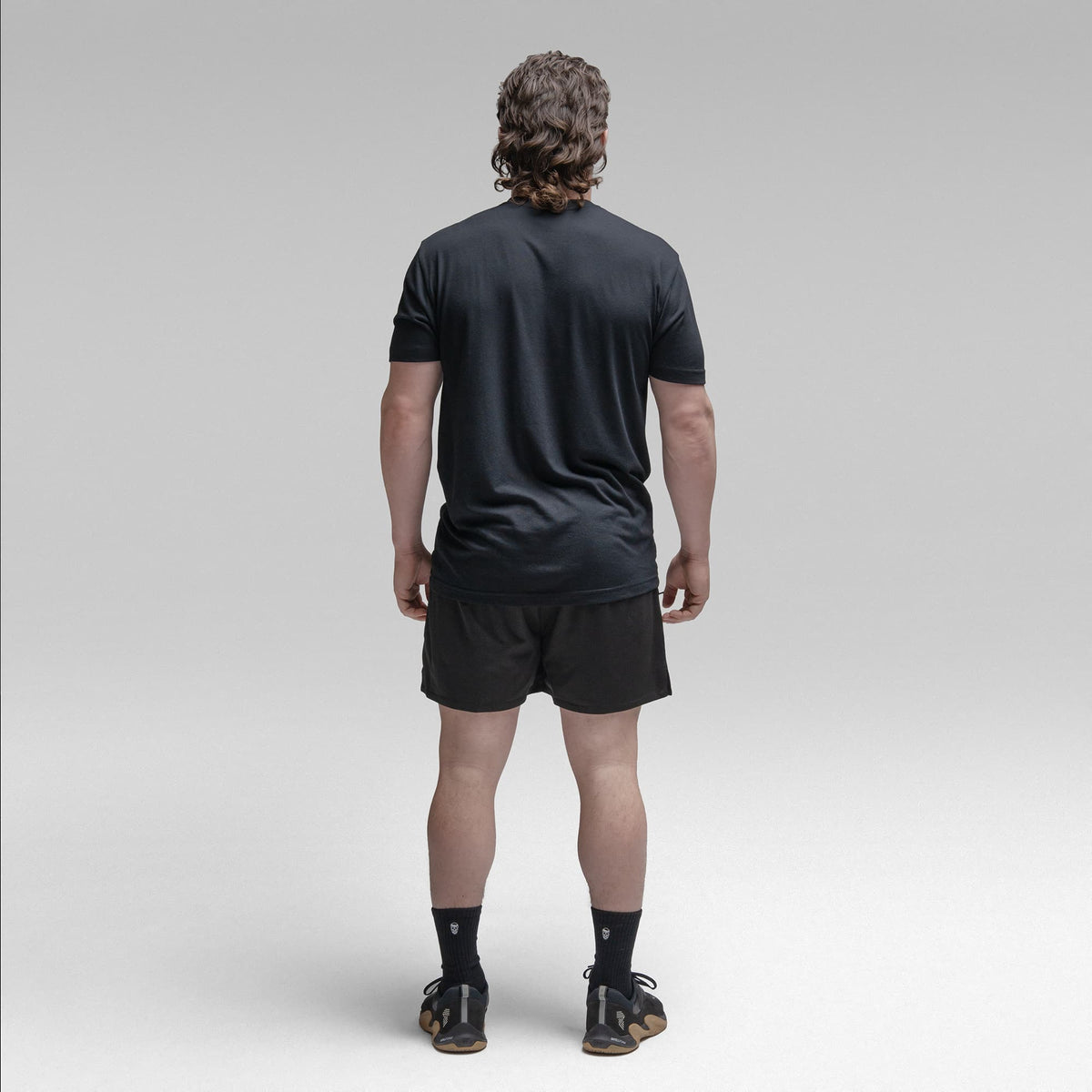 Active Tri-Blend Basic Tee - Black/White