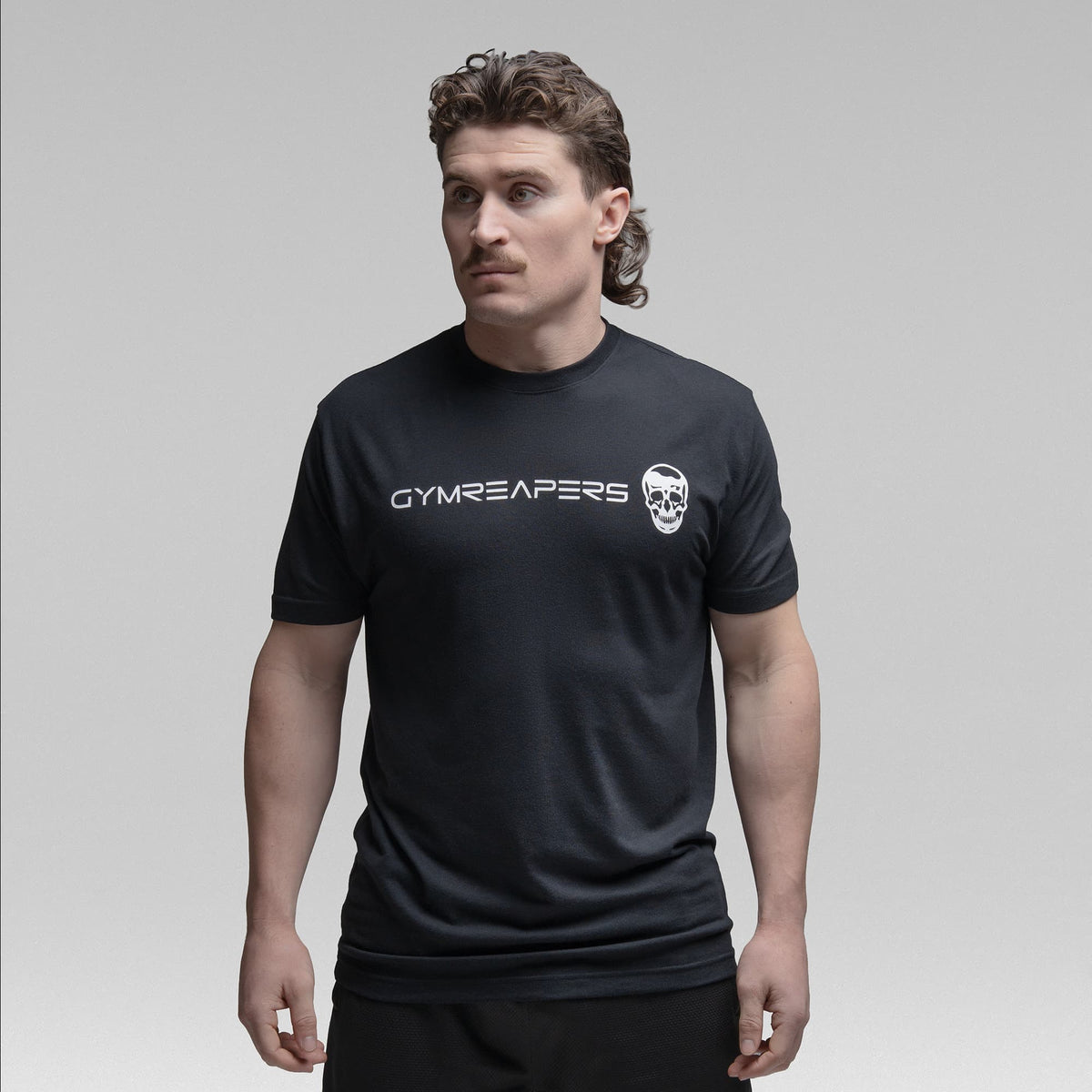 Active Tri-Blend Basic Tee - Black/White