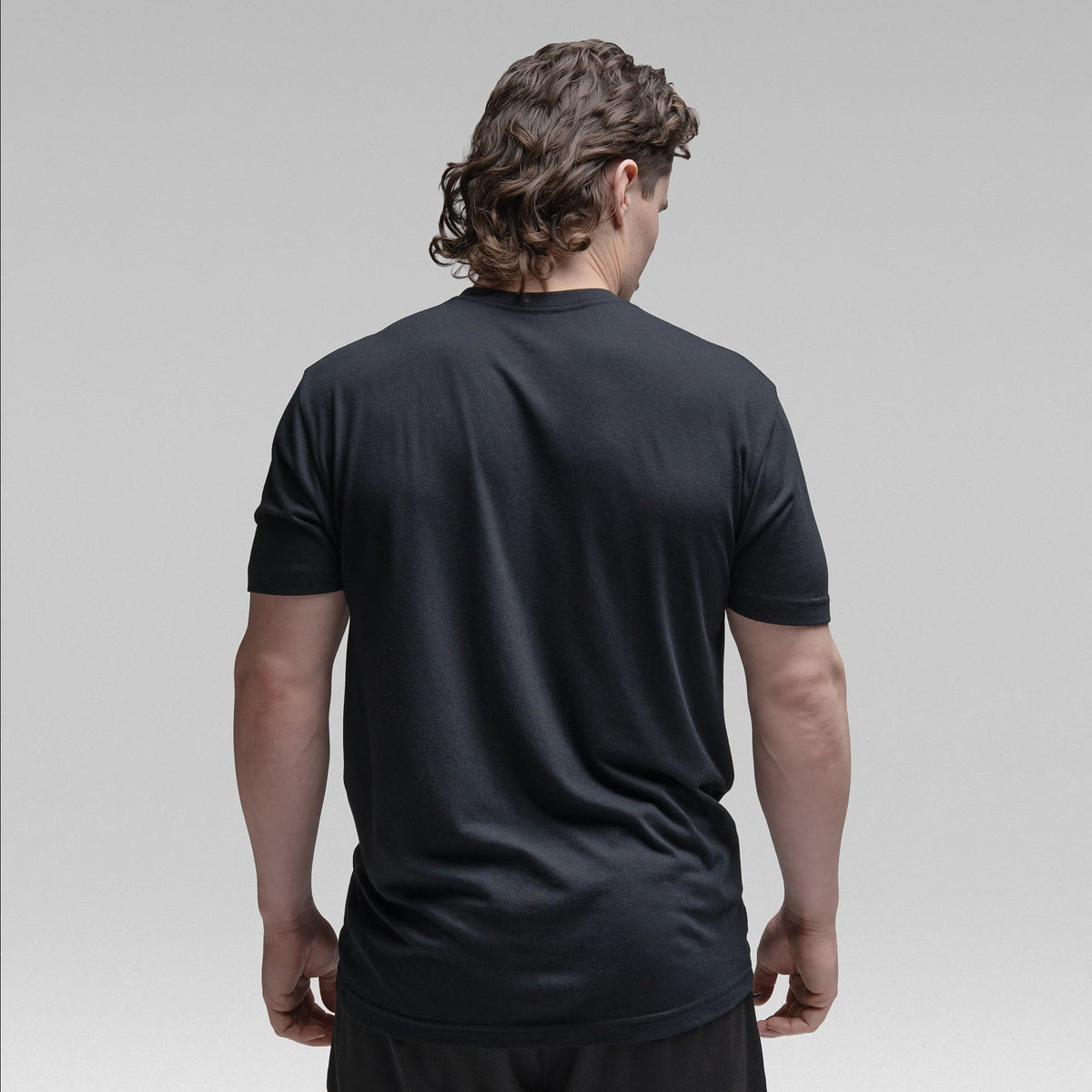 Active Tri-Blend Basic Tee - Black/White