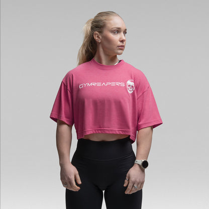 Active Tri-Blend Cropped Tee - Miami/White