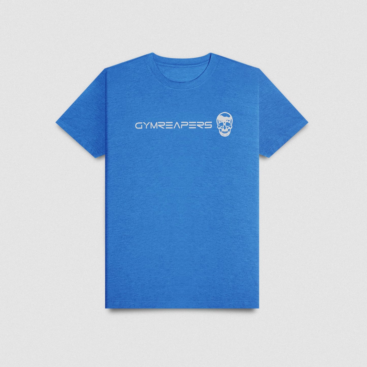 Active Tri-Blend Basic Tee - Electric Blue/White