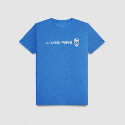 Active Tri-Blend Basic Tee - Electric Blue/White