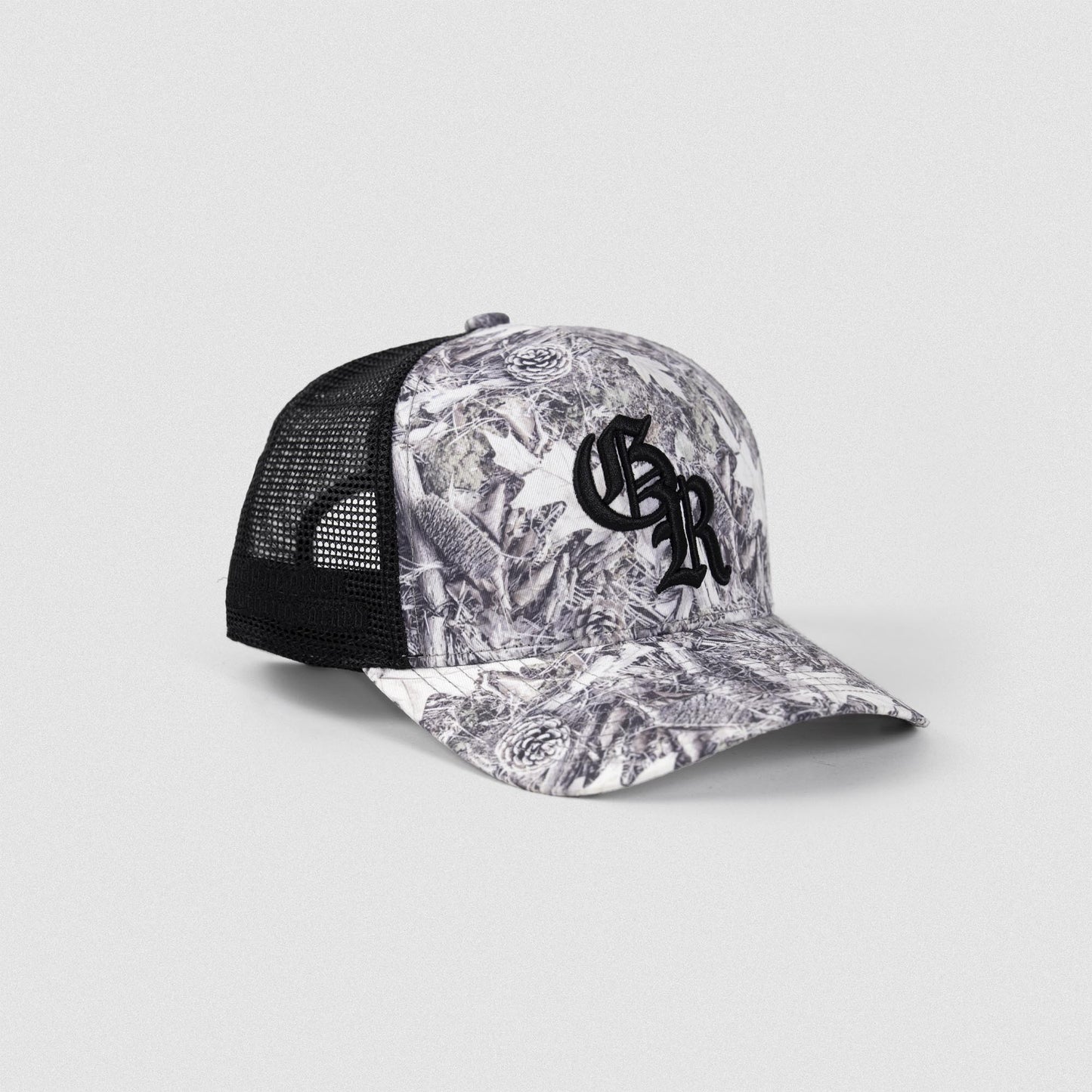5-Panel Initial Trucker Hat - Camo