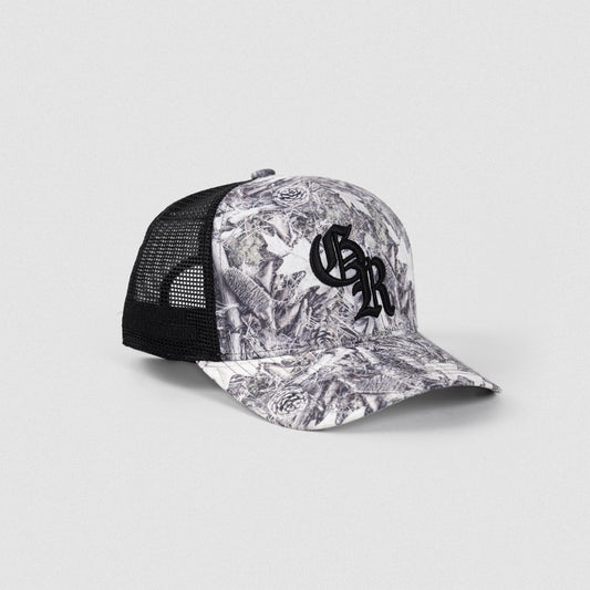 5-Panel Initial Trucker Hat - Camo