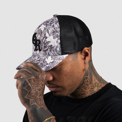 5-Panel Initial Trucker Hat - Camo