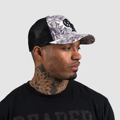 5-Panel Initial Trucker Hat - Camo