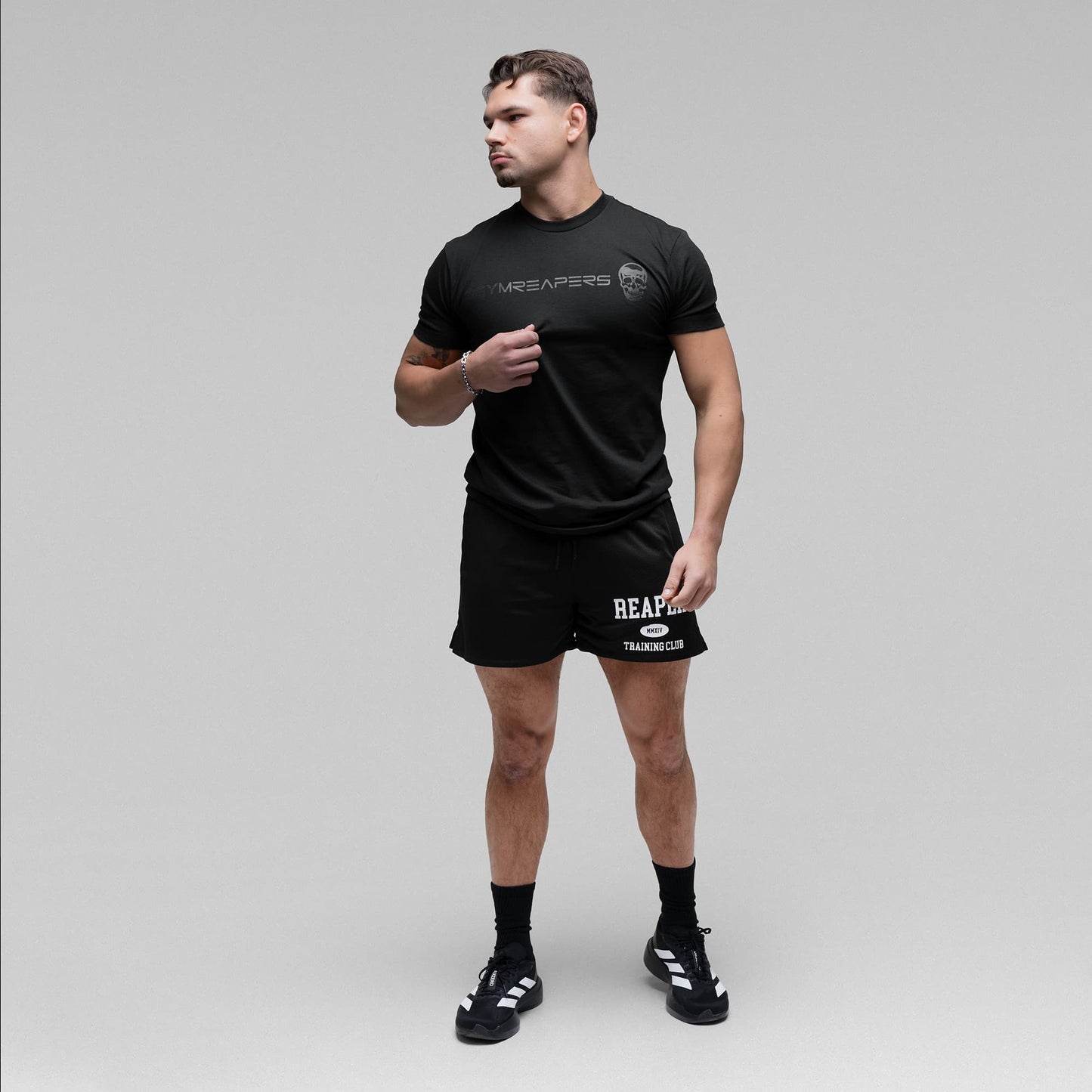 Reaper Training Shorts - Black/White