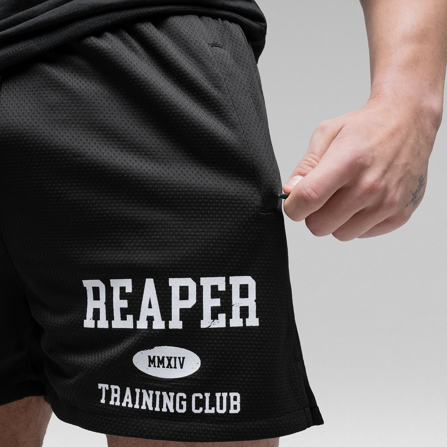 Reaper Training Shorts - Black/White