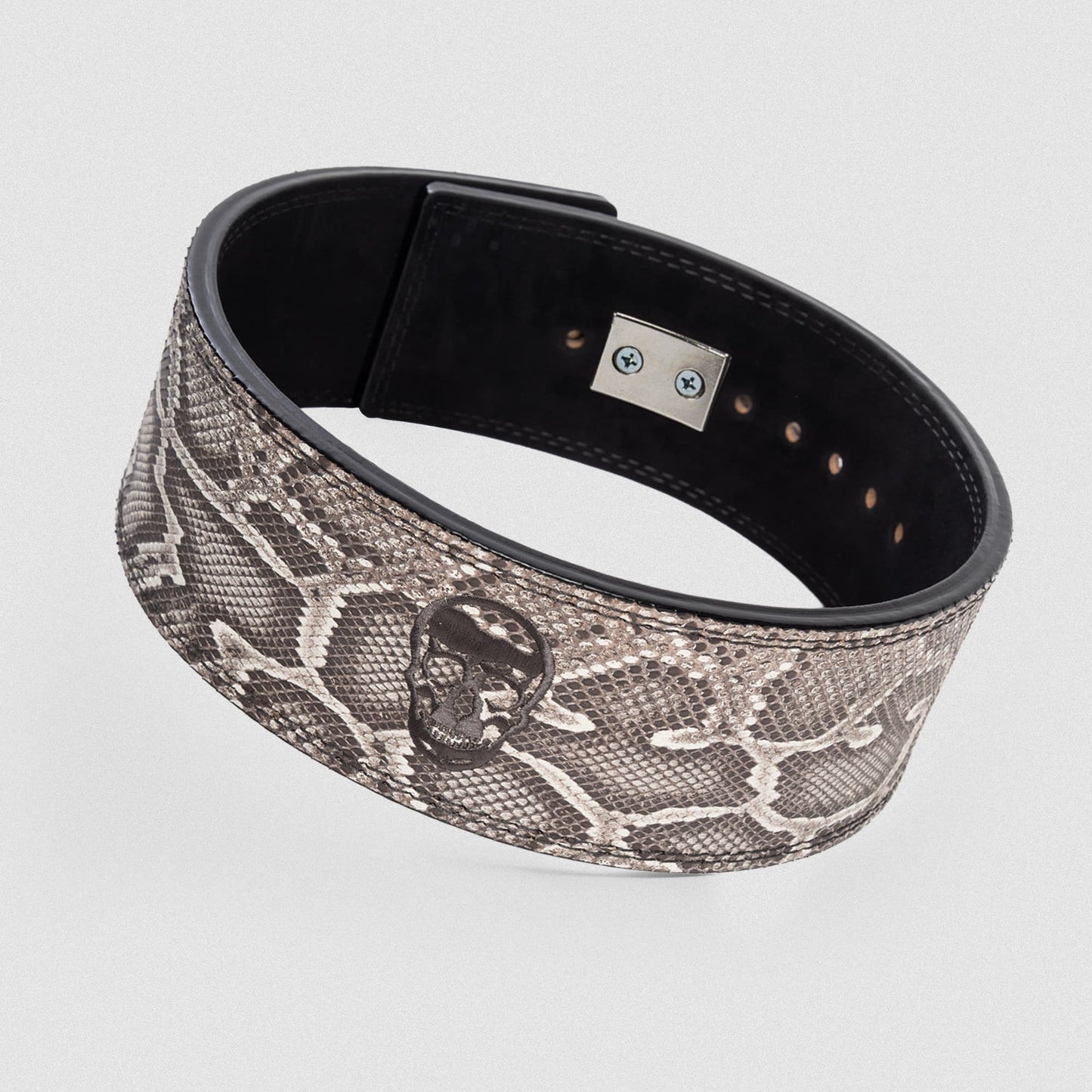 10MM Lever Belt - White Python