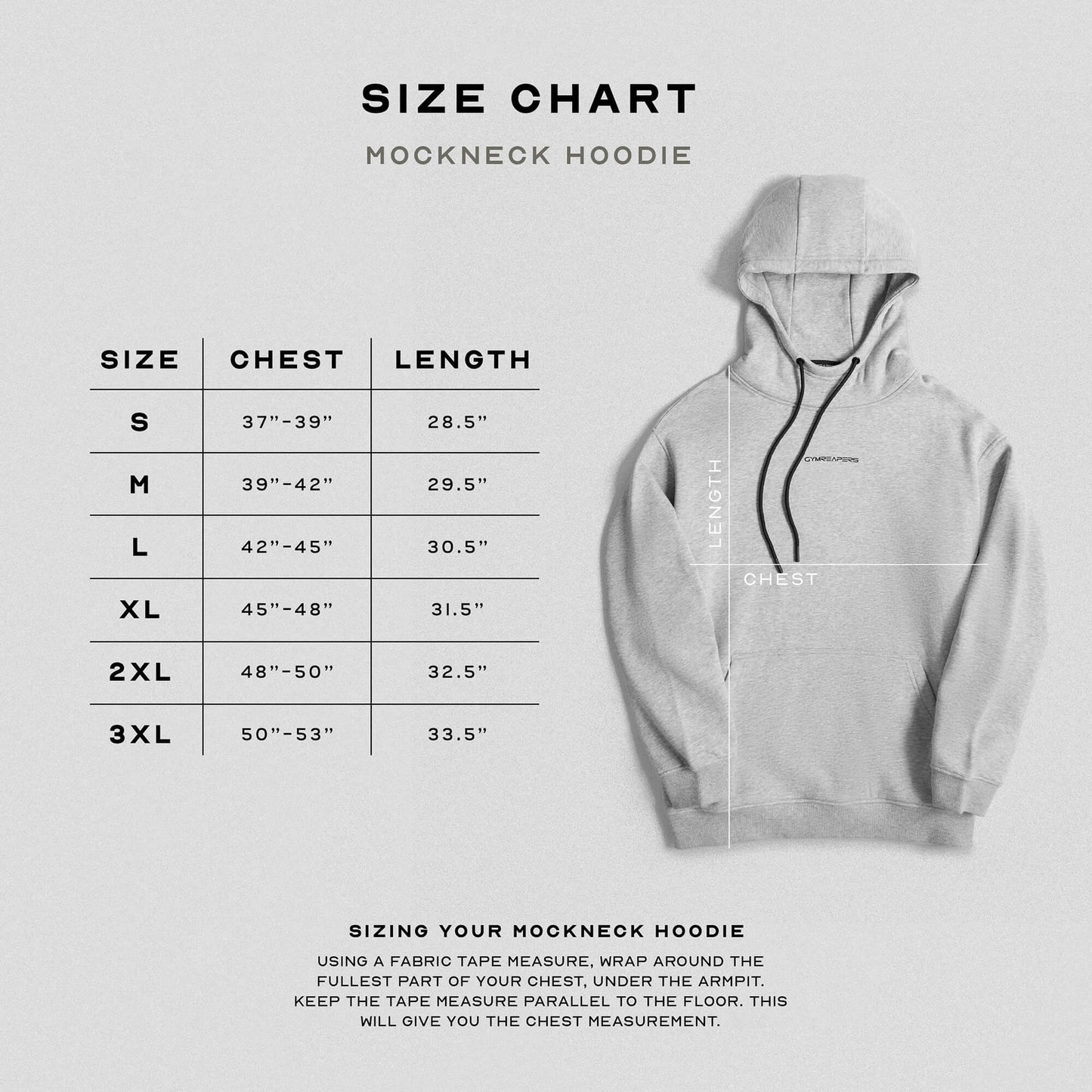 Axis Mockneck Hoodie - Heather Gray