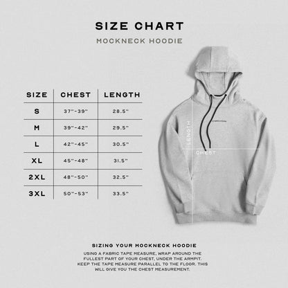 Axis Mockneck Hoodie - Heather Gray