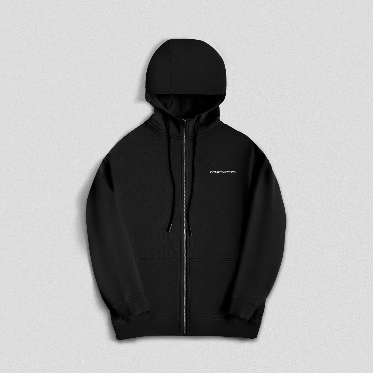 Axis Zip-Up Hoodie - Black/White