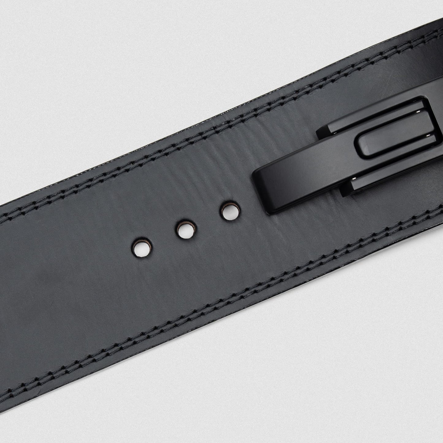 10MM Lever Belt - Black Leather