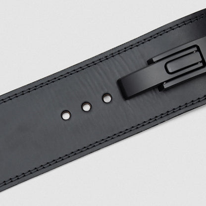10MM Lever Belt - Black Leather