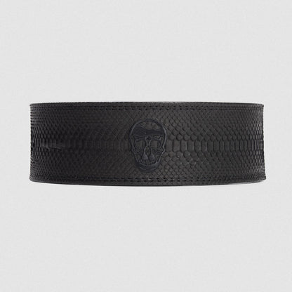 10MM Lever Belt - Onyx Python