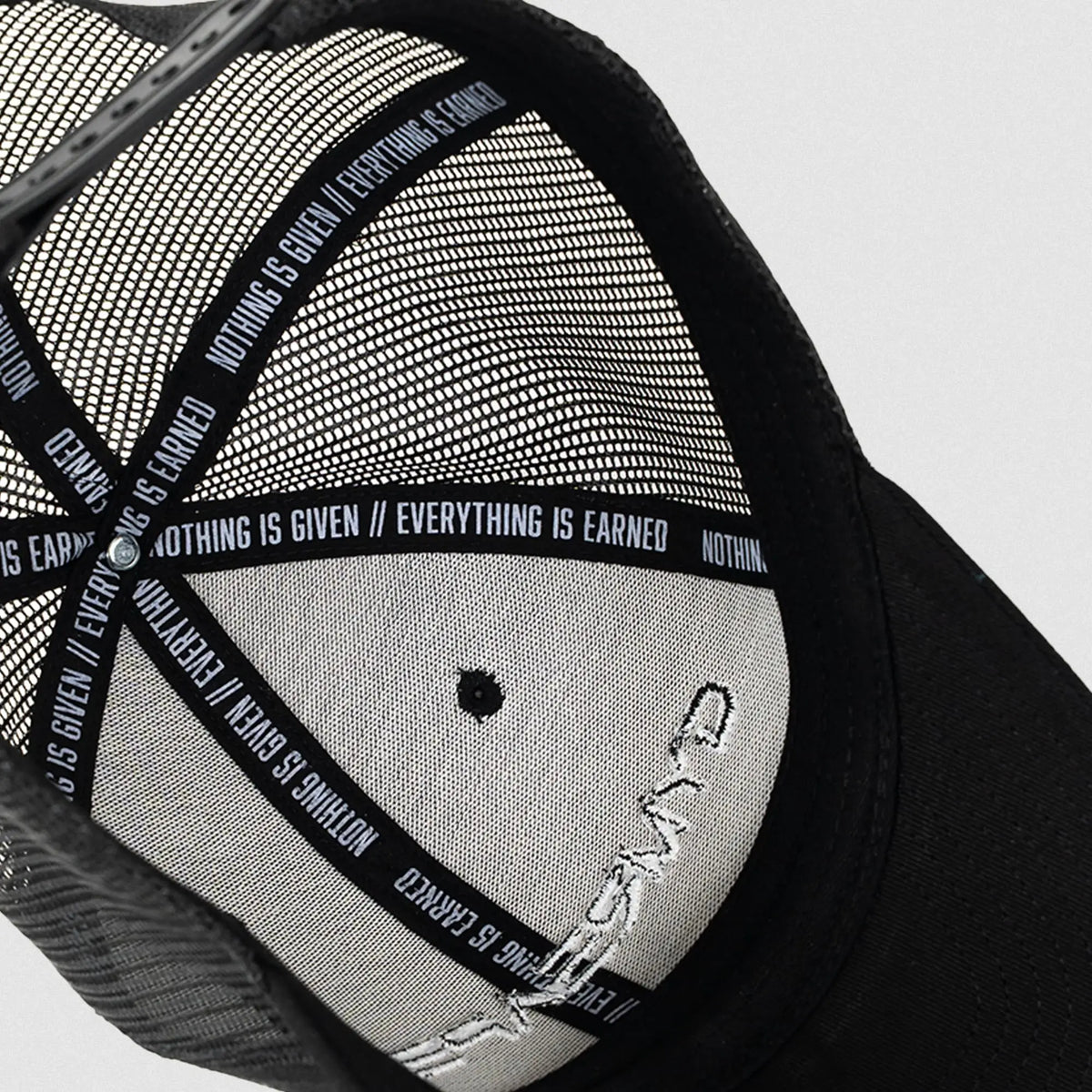 Gymreapers Core Trucker Hat - Black/White
