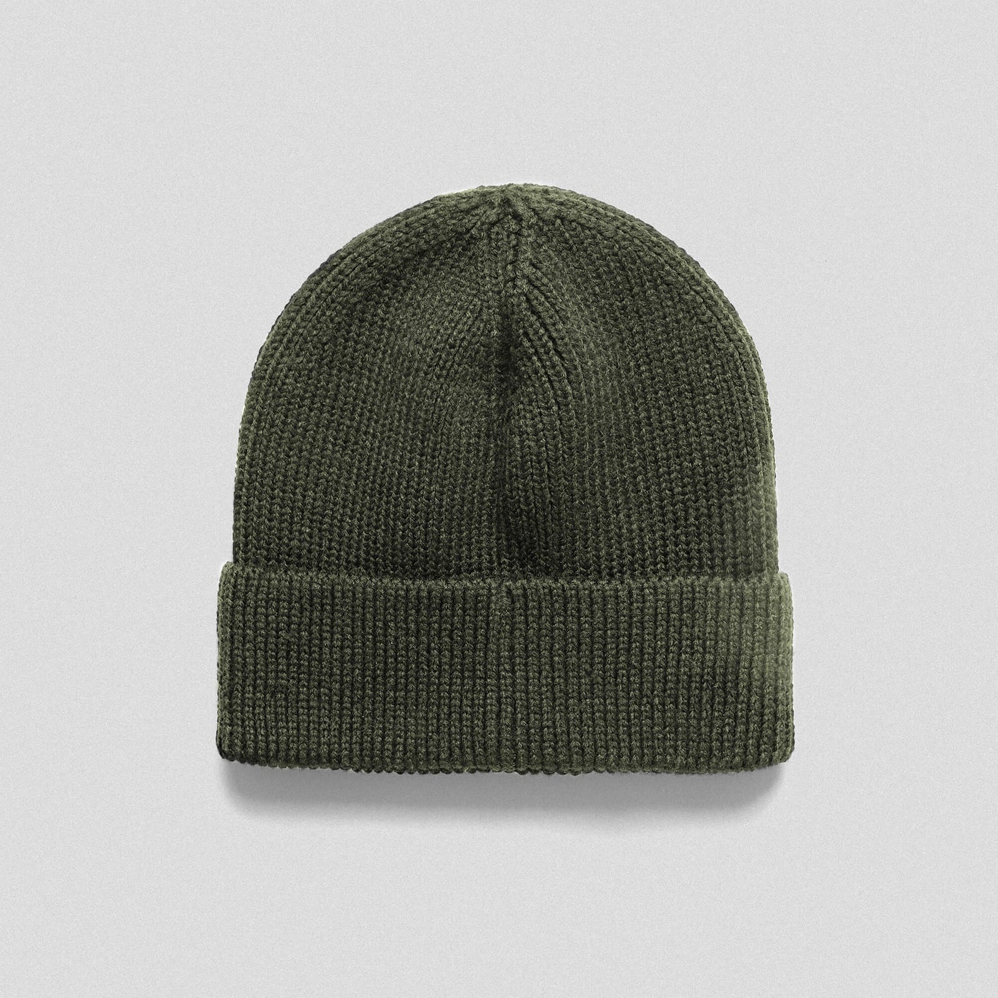 Ribbed Knit Skull Beanie - Green