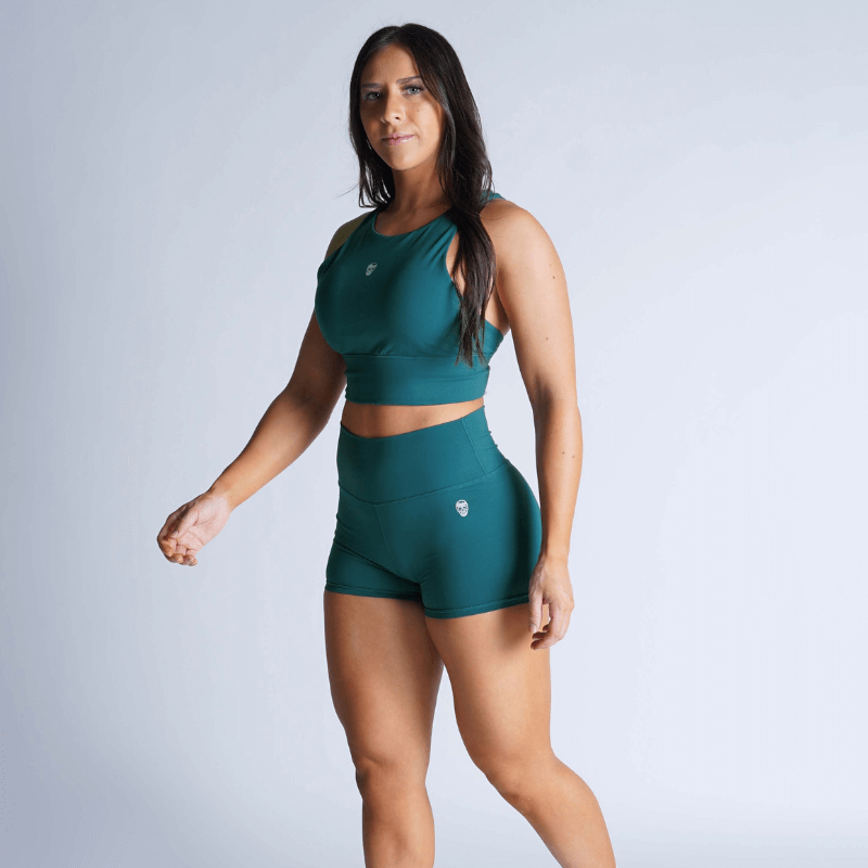Revive High Neck Bra - Emerald