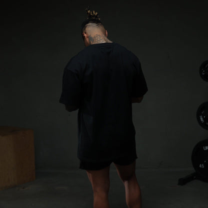 Initial Tee - Black/Black
