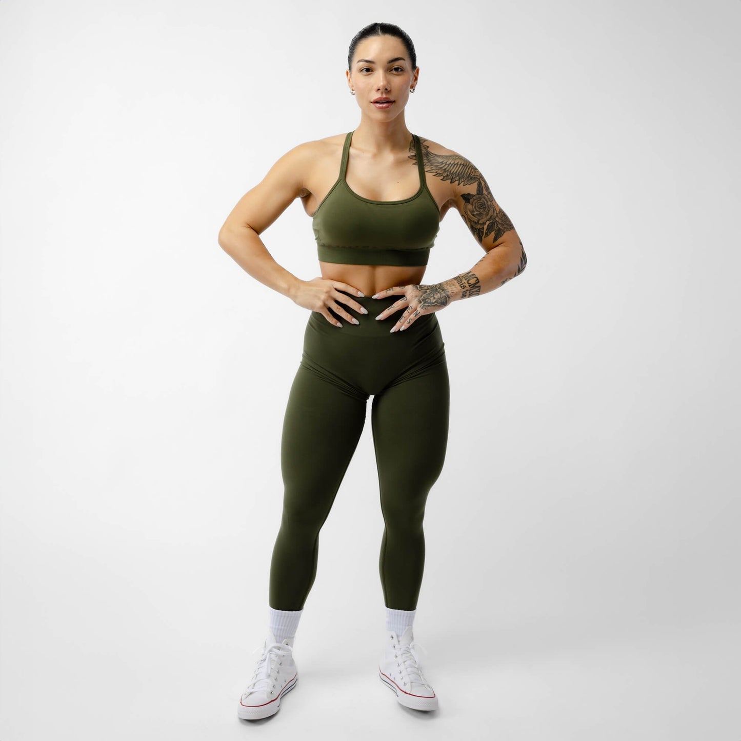 Halo Leggings - Vintage Green
