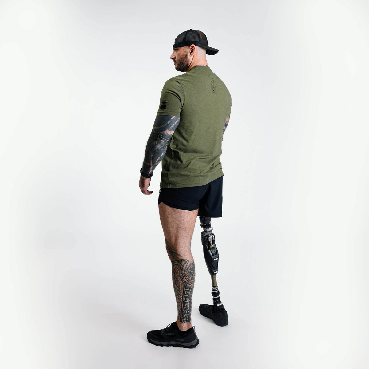 Machine Stamp Tee - Military Green