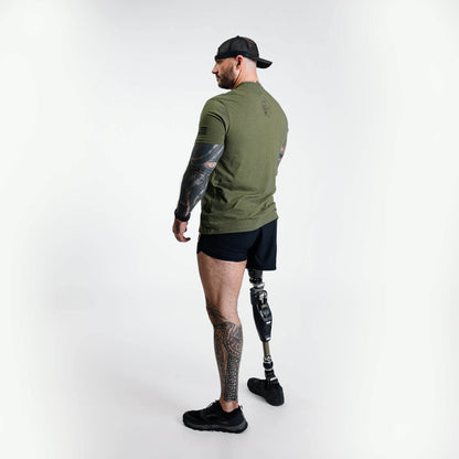 Machine Stamp Tee - Military Green