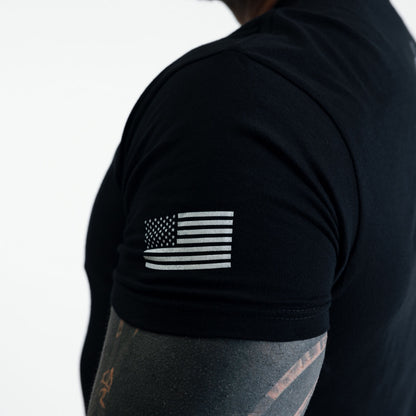 Machine Stamp Tee - Black