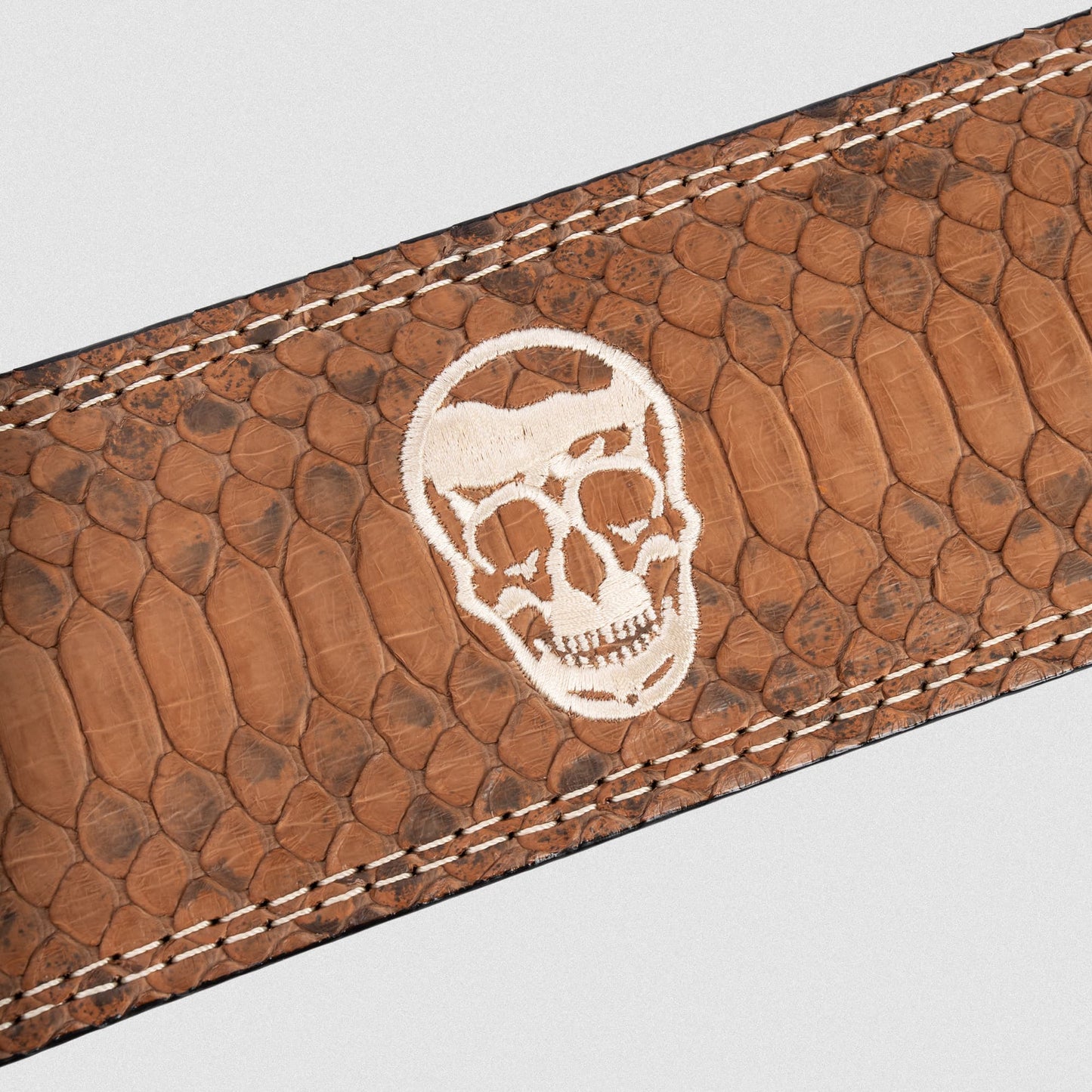 10MM Lever Belt - Saddle Python
