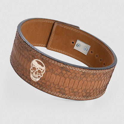 10MM Lever Belt - Saddle Python