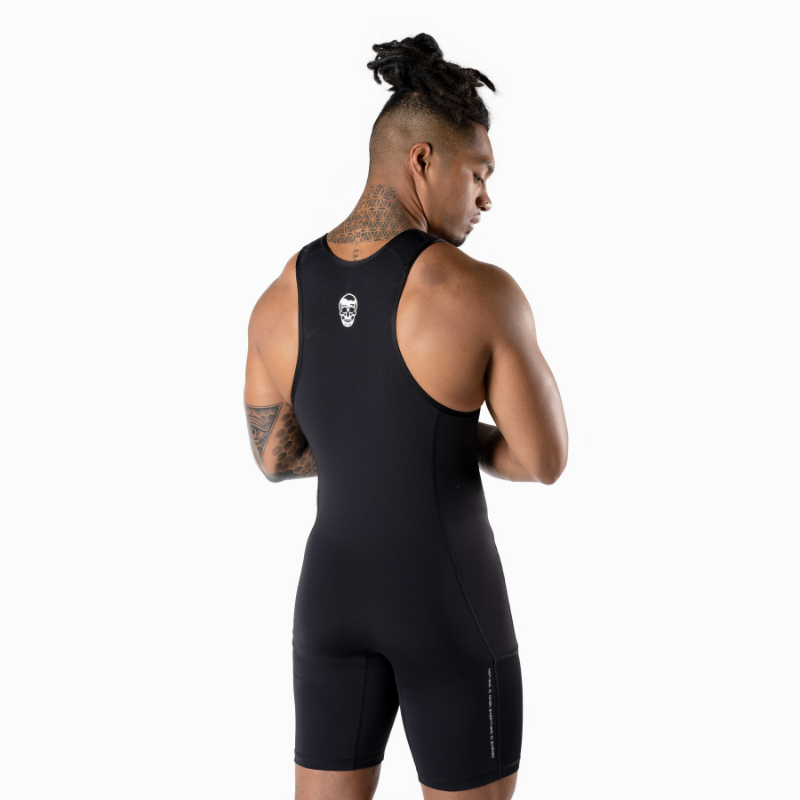 Apex Weightlifting Singlet - Black (IPF Approved)