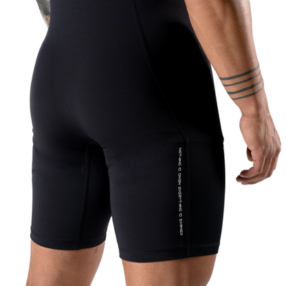 Apex Weightlifting Singlet - Black (IPF Approved)