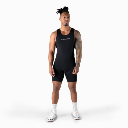 Apex Weightlifting Singlet - Black (IPF Approved)