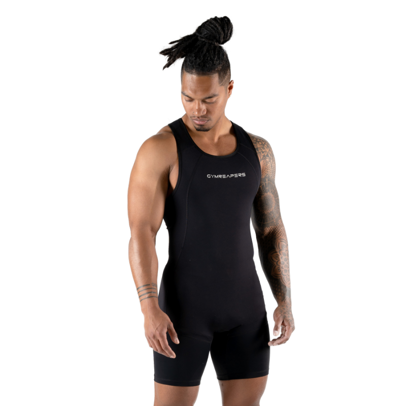 Apex Weightlifting Singlet - Black (IPF Approved)